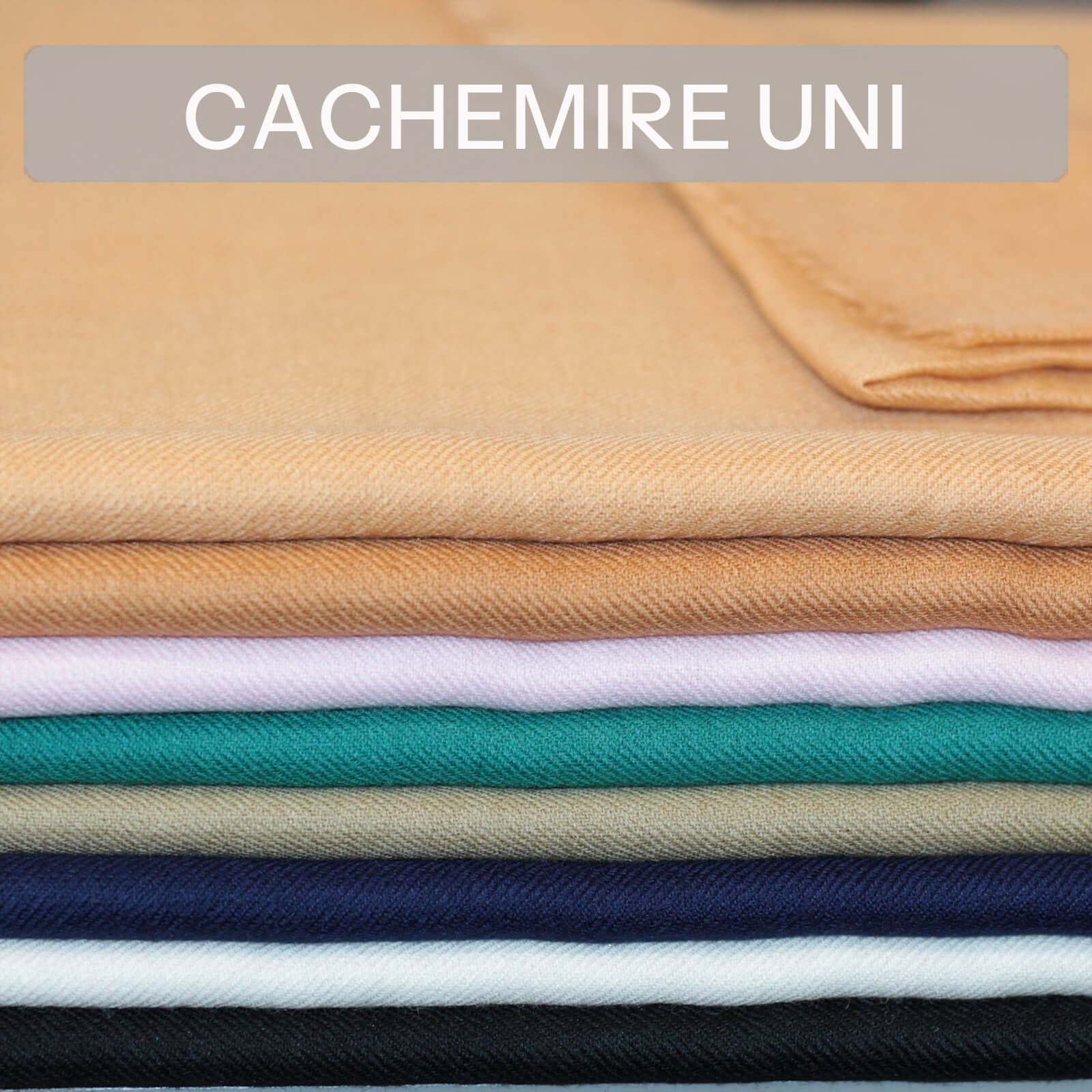 écharpe cachemire unie