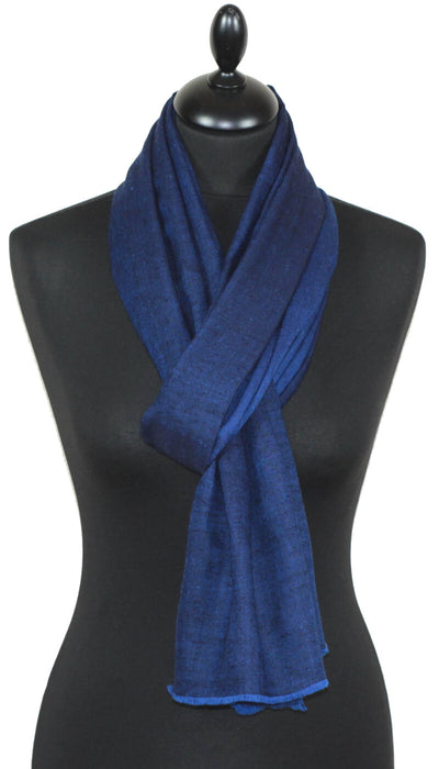 Two-Tone Black-Blue Pashmina