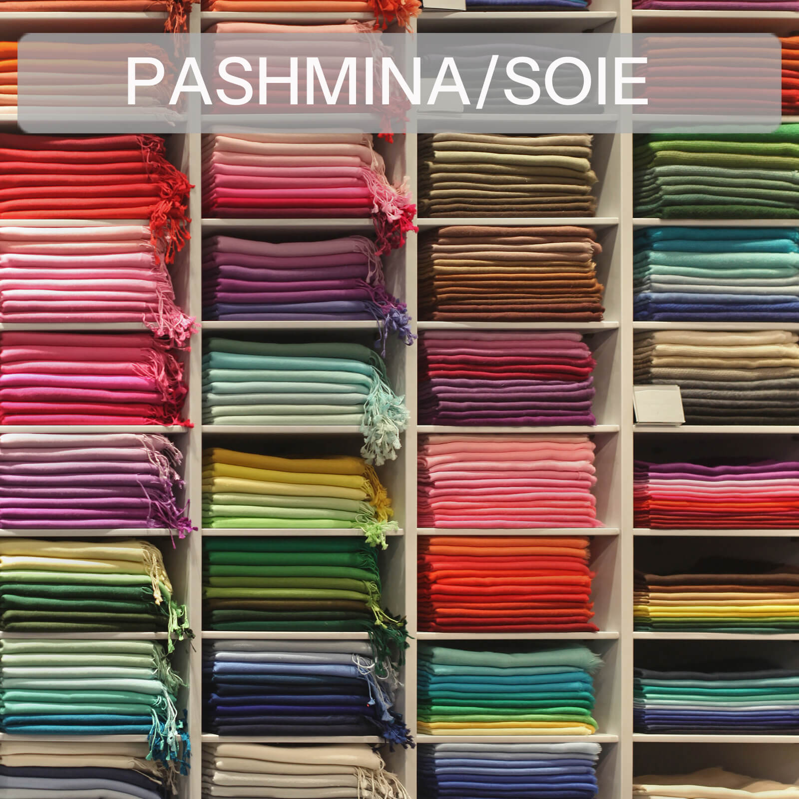 Pashmina du Népal en cachemire et soie