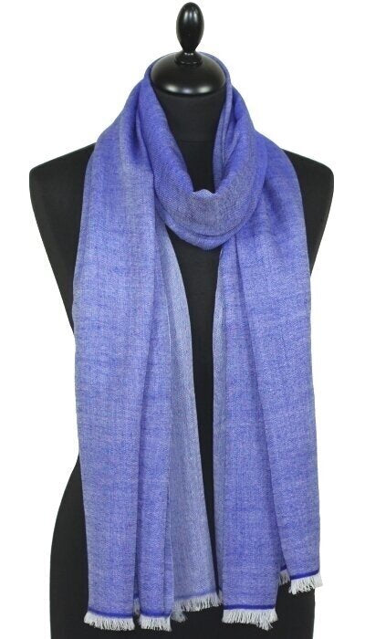 Écharpe en Laine Bleu Klein