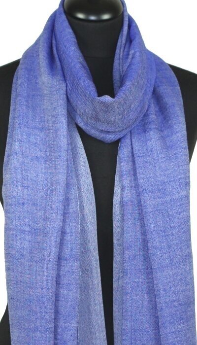 Écharpe en Laine Bleu Klein