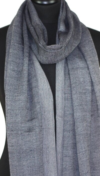 Écharpe en Laine Bleu Marine Foncé