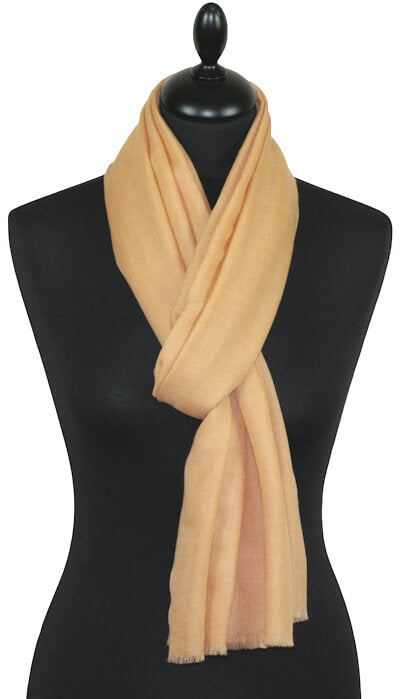 Écharpe Cachemire Beige Sable Lumineux