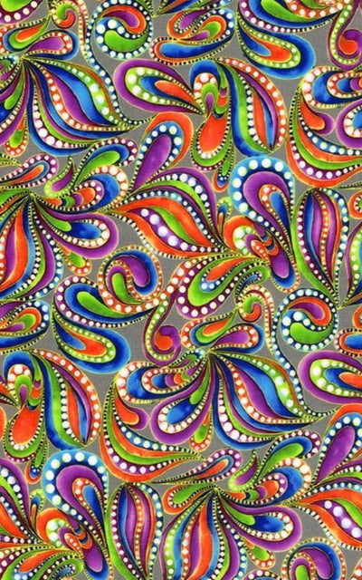 Colorful Arabesque Cashmere Scarf