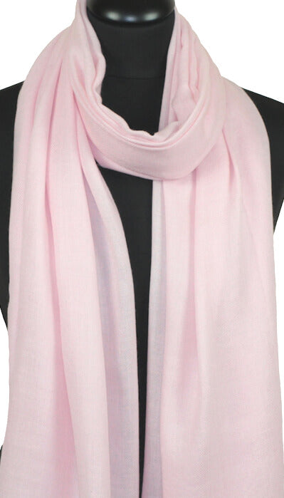 Écharpe Cachemire Rose Poudré