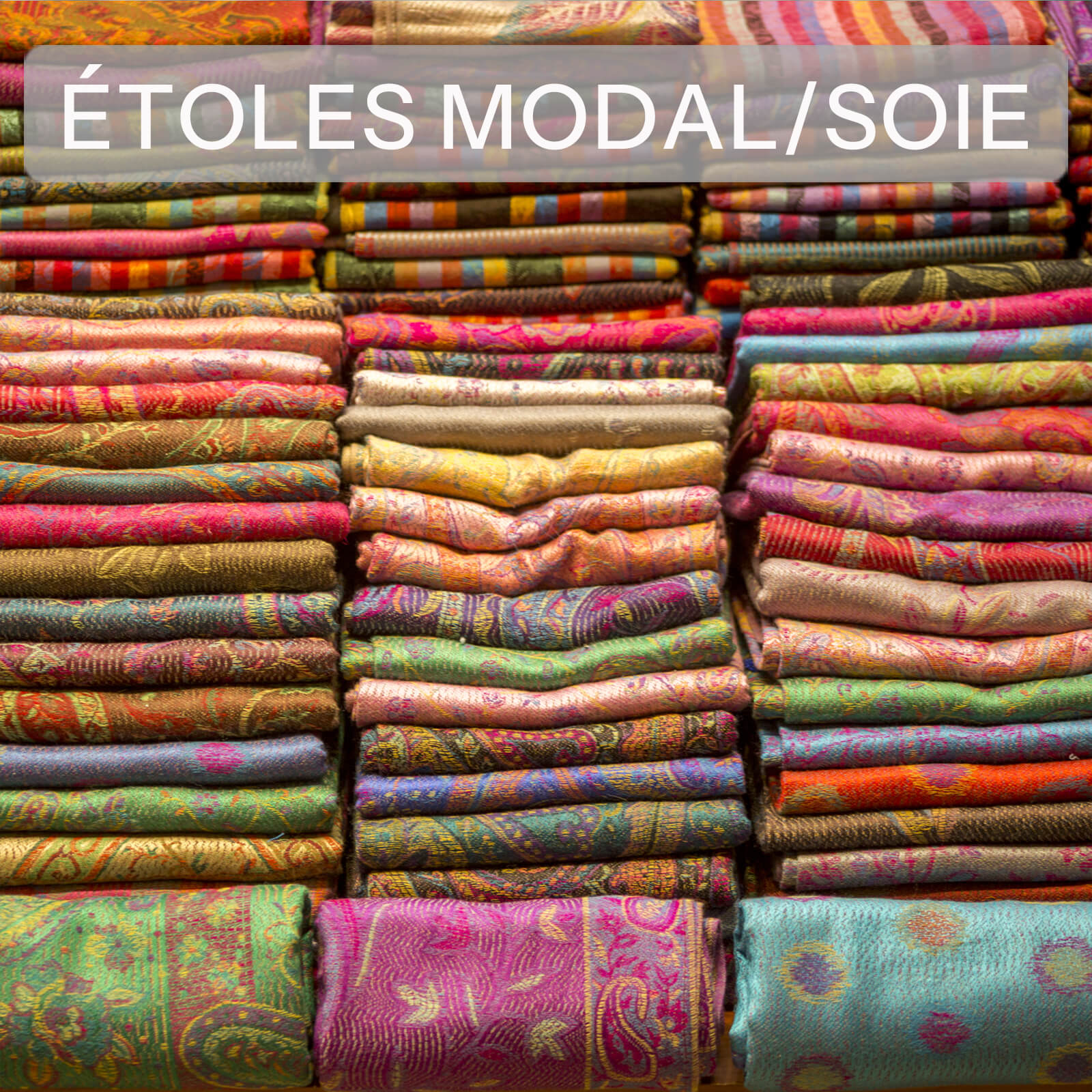 écharpe et étole en modal soie