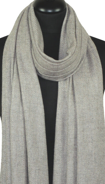 Étole Laine et Cachemire Beige Sable
