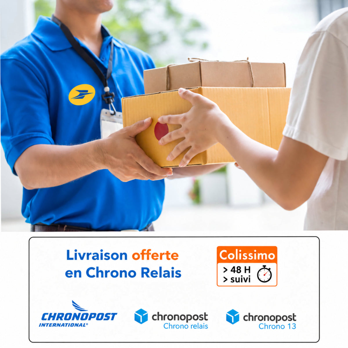 livraison chronopost et colissimo