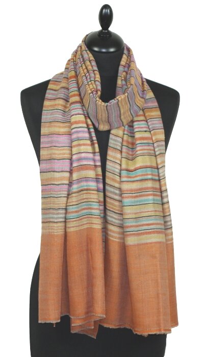 Pashmina Rayures Multicolores