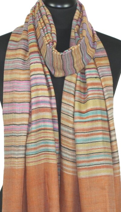 Pashmina Rayures Multicolores