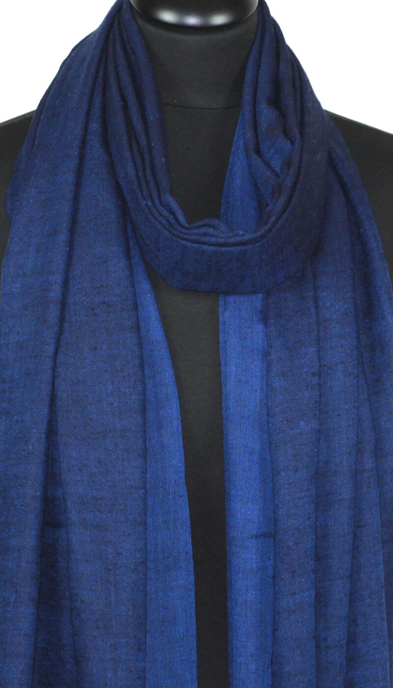 Two-Tone Black-Blue Pashmina