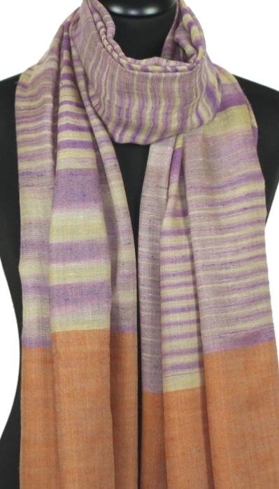 Pashmina Lilas-Champagne-Orange