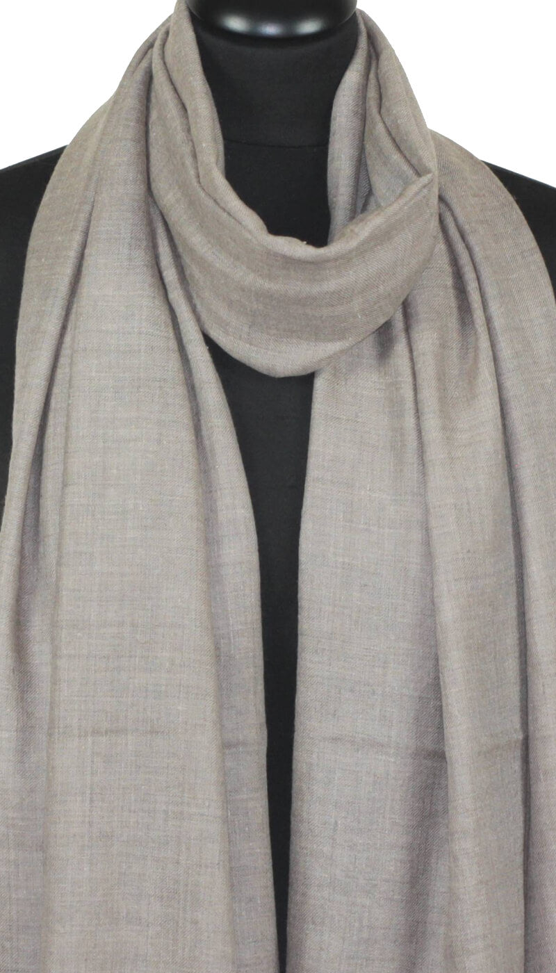 Natural Grey-Beige Pashmina