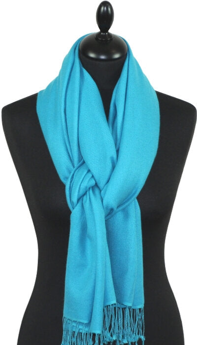 Pashmina Bleu Turquoise