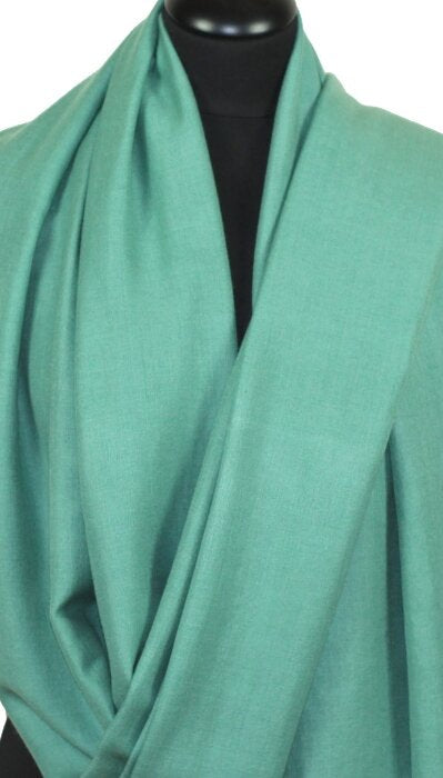 Pashmina vert d'eau