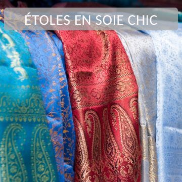 étole en soie indienne chic et naturelle