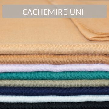 Écharpe cachemire uni plusieurs coloris
